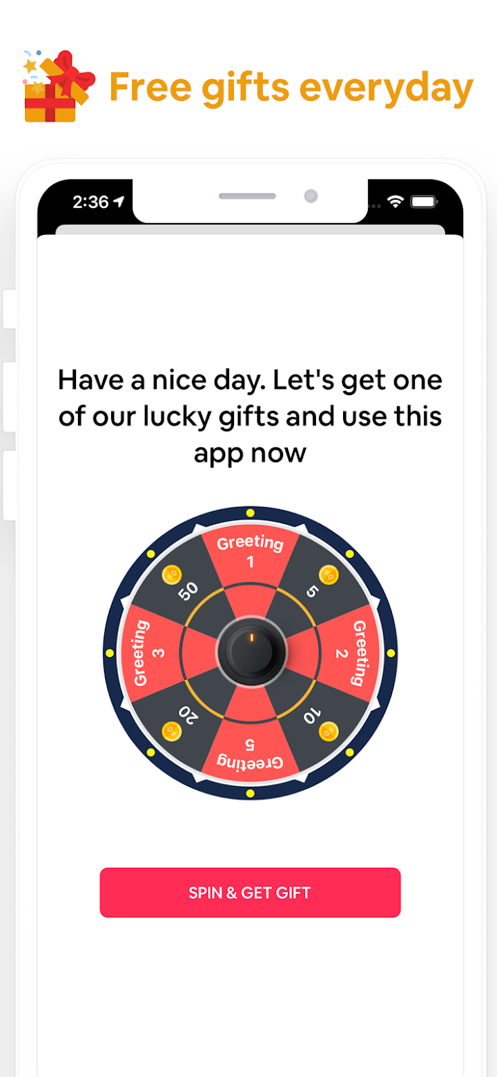 Free daily gifts